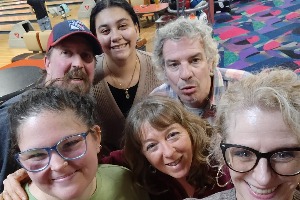 Selfie of people celebrating