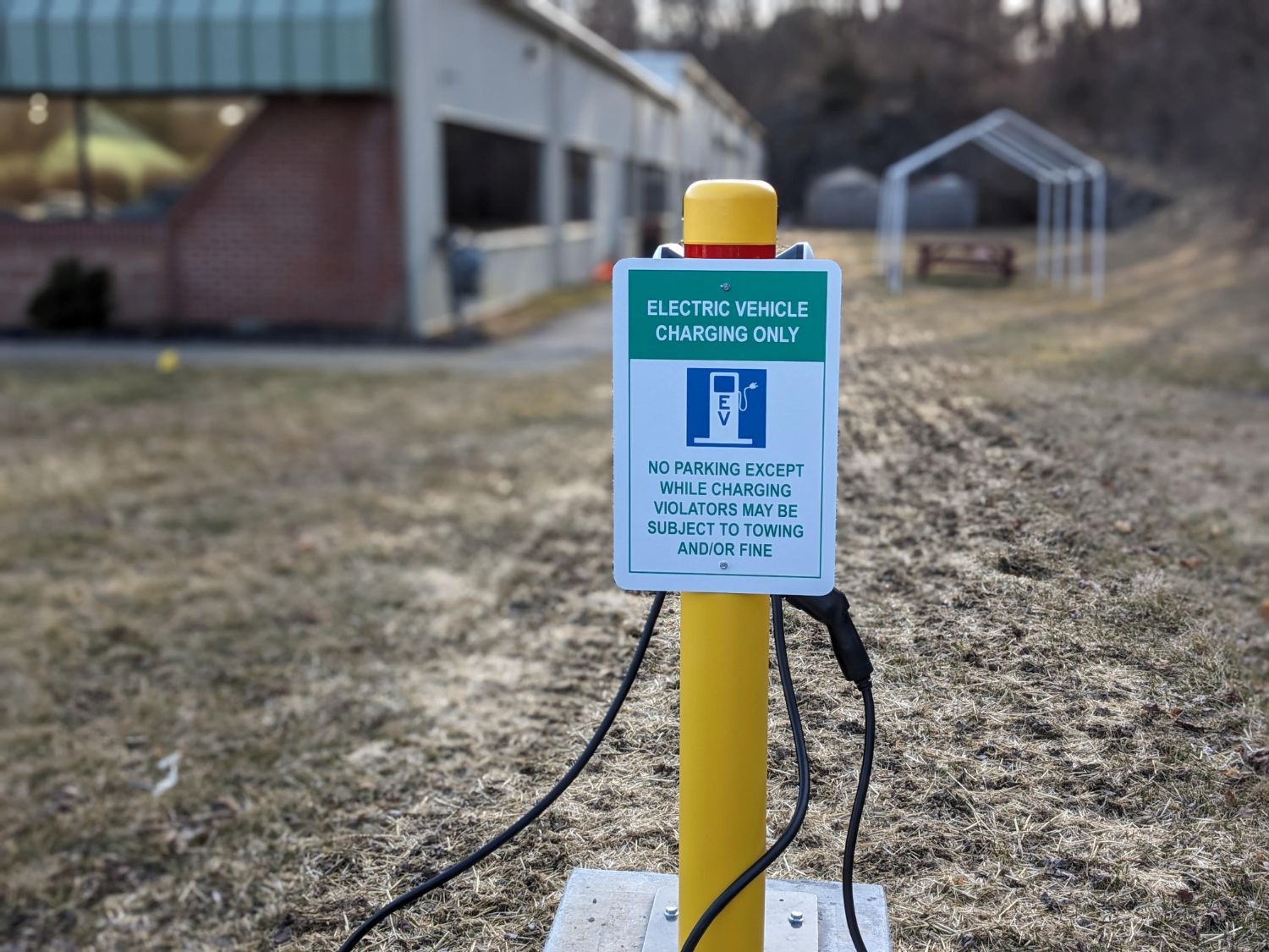 EV Chargin Station Sign